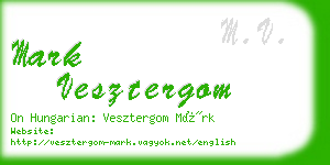 mark vesztergom business card